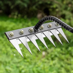 Präziser Gartenrechen aus Carbonstahl für Unkrautentfernung