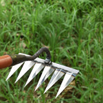 Precise Carbon Steel Garden Rake for Weed Removal
