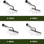 Precise Carbon Steel Garden Rake for Weed Removal
