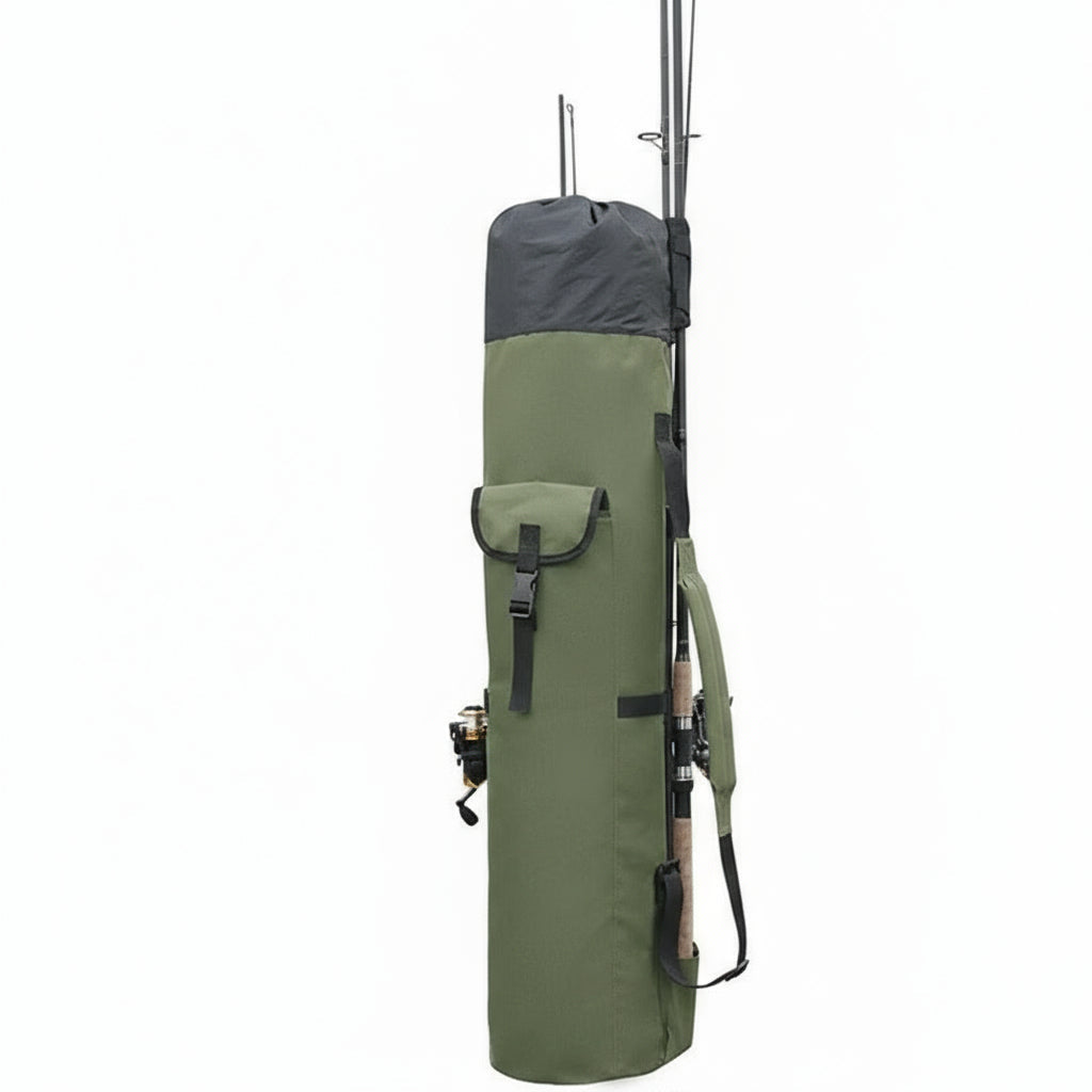 Practical fishing tackle bag with multiple compartments
