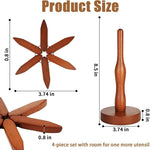 Wooden coasters with heat-resistant surface