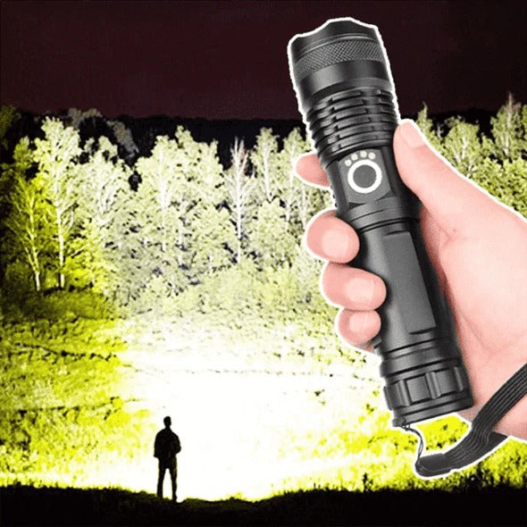 Hochleistungs-LED Taschenlampe mit vielseitigem Zoom