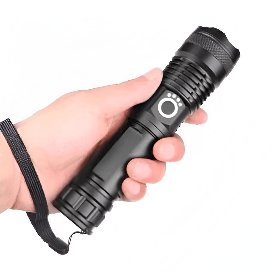 Hochleistungs-LED Taschenlampe mit vielseitigem Zoom
