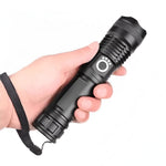 Hochleistungs-LED-Taschenlampe mit Zoomfunktion