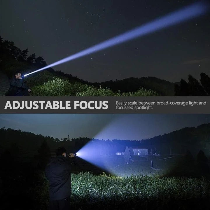 Hochleistungs-LED Taschenlampe mit vielseitigem Zoom