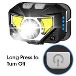 Rechargeable Headlamp with Motion Sensor, 2-Piece Set