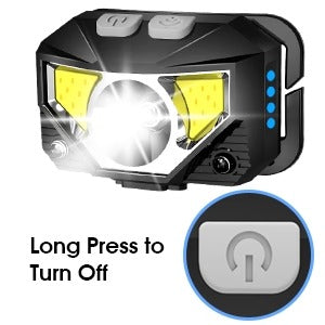 Rechargeable Headlamp with Motion Sensor, 2-Piece Set