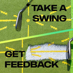 Golf-Übungsmatte mit Sichtbarem Feedback für Schwungpfade