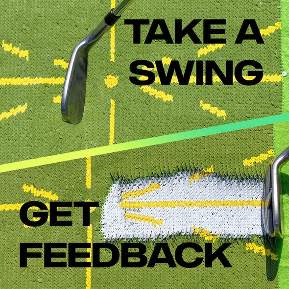 Golf-Übungsmatte mit Sichtbarem Feedback für Schwungpfade