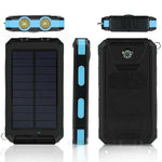 Solarbetriebene Powerbank mit 30.000mAh für unterwegs