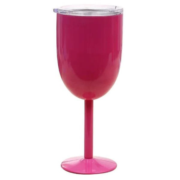 Insulated Stainless Steel Wine Tumbler with Lid