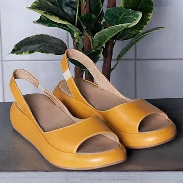 Bequeme Slipper-Sandalen mit Offener Zehenpartie und Elastischem Band