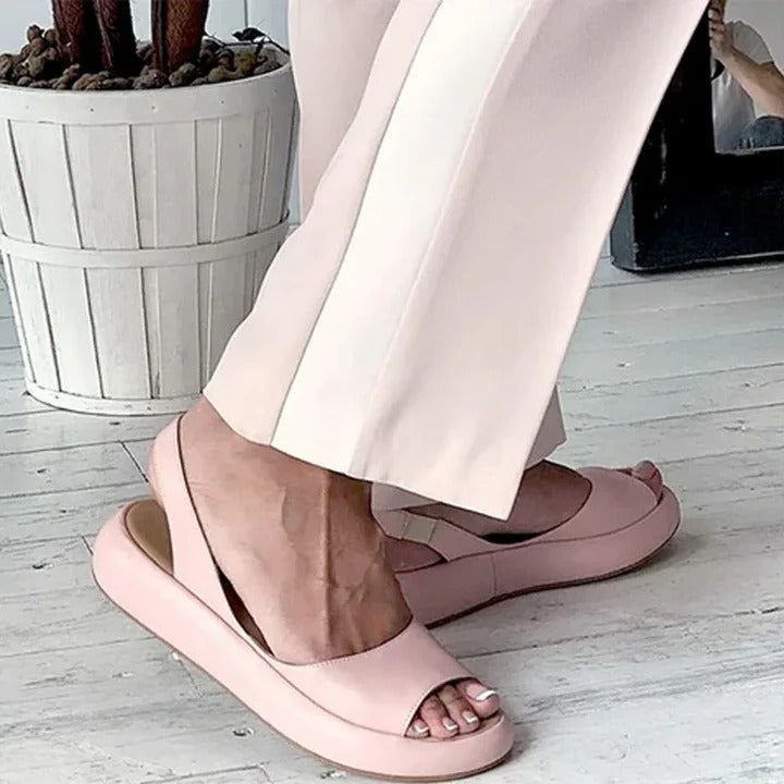 Bequeme Slipper-Sandalen mit Offener Zehenpartie und Elastischem Band
