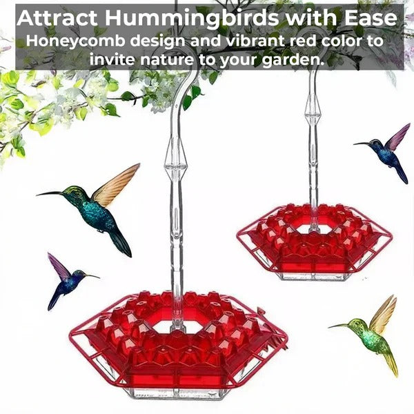 Hanging Hummingbird Nectar Feeder with Ant Moat