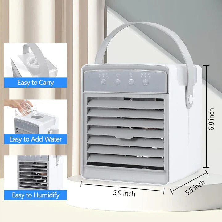 Mobile Air Cooler with Individually Adjustable Fan Speeds