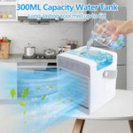 Mobile Air Cooler with Individually Adjustable Fan Speeds