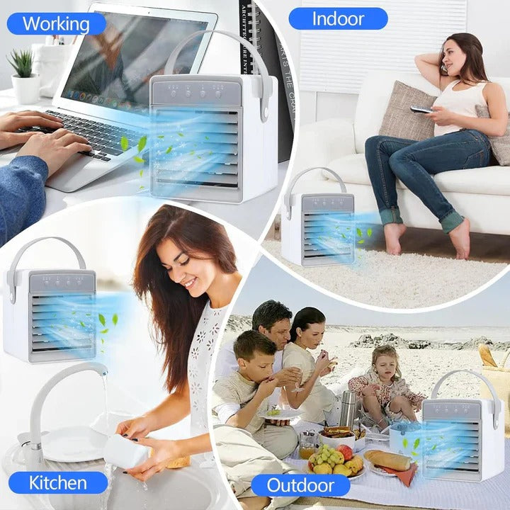 Compact Air Cooler with Adjustable Fan Modes