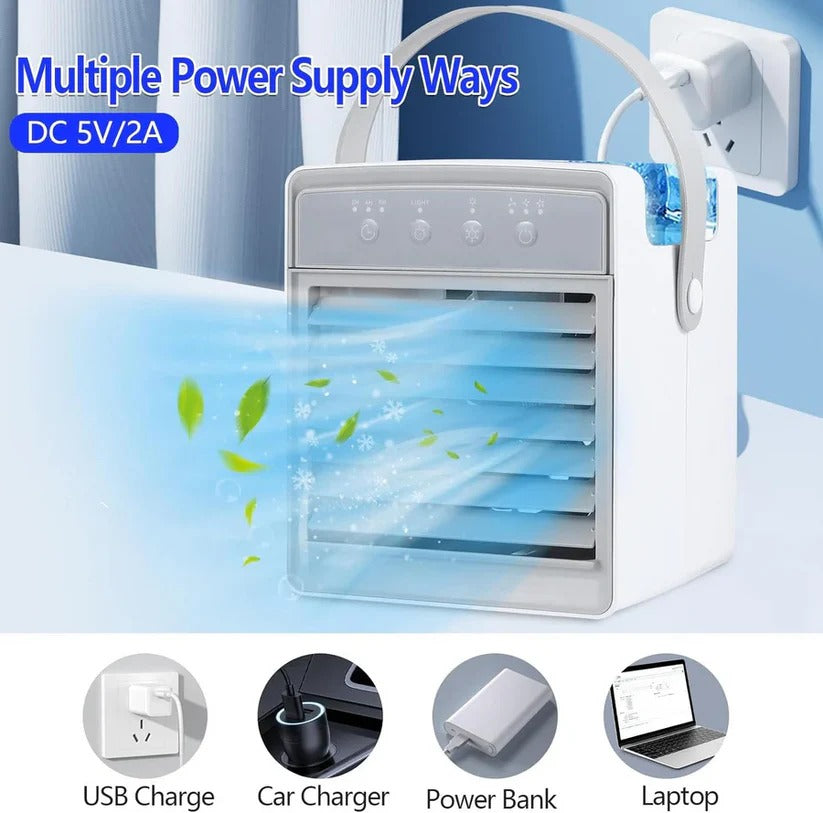 Mobile Air Cooler with Individually Adjustable Fan Speeds