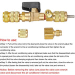 Valve Core Tool for HVAC, Dual Size Installation and Extraction Device