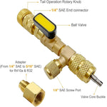 Valve Core Tool for HVAC, Dual Size Installation and Extraction Device
