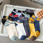 Men's Ankle Socks Made of Polyester, 20 Pairs Mixed Pack