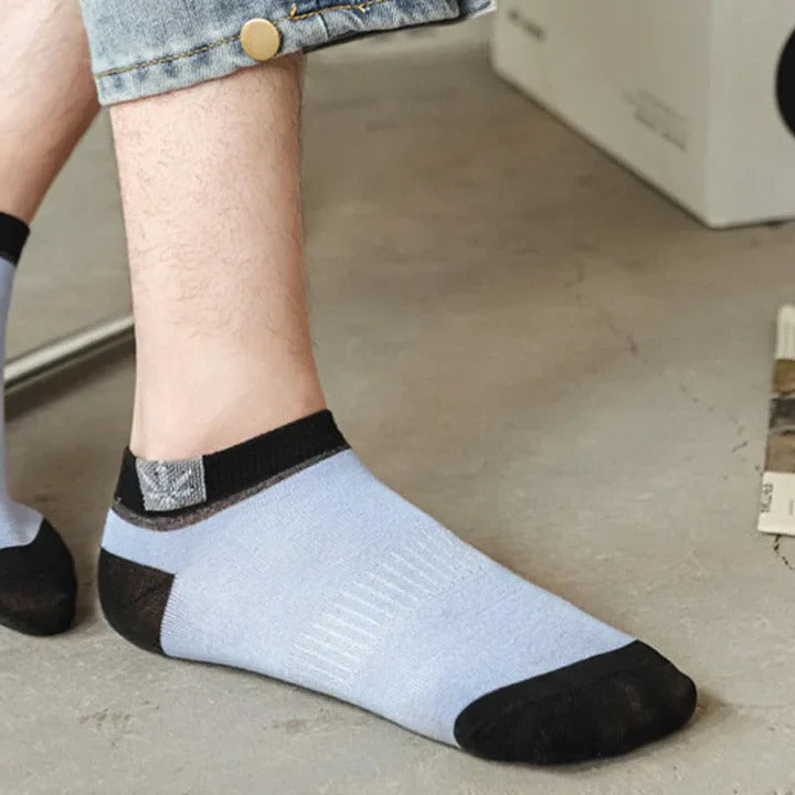Men's Ankle Socks Made of Polyester, 20 Pairs Mixed Pack