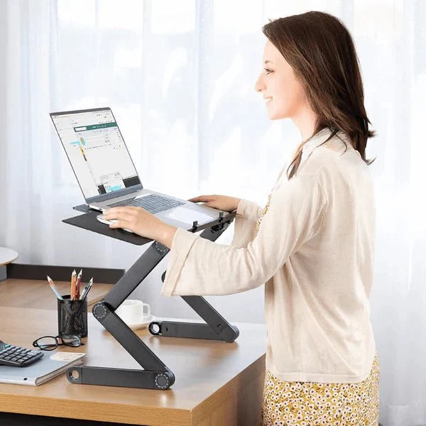 Anpassbarer Aluminium-Laptop-Ständer mit flexibler Mausablage