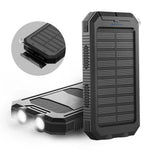 Tragbare Solar-Powerbank mit Dual-USB-Ausgängen