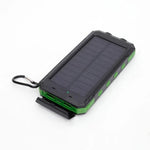Tragbare Solarbatterie mit Doppelausgang für USB-Geräte