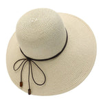 Women's Sun Hat with Wide Brim, Adjustable and Foldable
