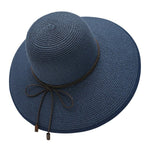 Women's Sun Hat with Wide Brim, Adjustable and Foldable