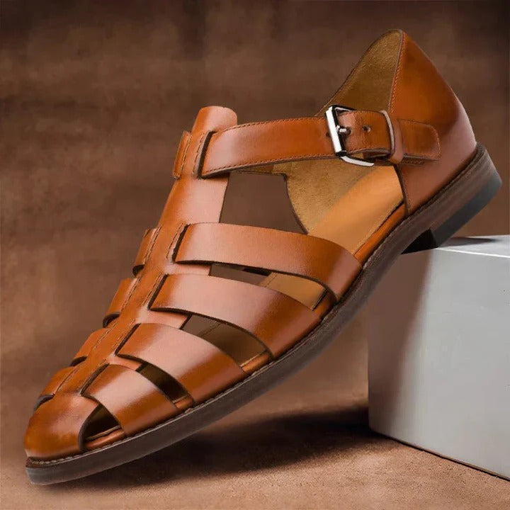 Men's Sandals with Adjustable Straps and Open Toe