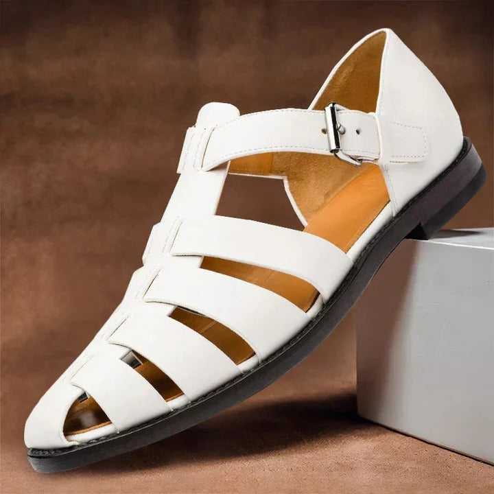 Men's Sandals with Adjustable Straps and Open-Toe Design