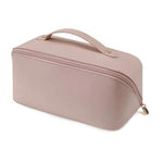 Makeup Organizer Bag with PU Surface and Wide Opening