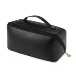 Makeup Organizer Bag with PU Surface and Wide Opening