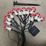 Solarbetriebene LED-Pilzlichter für den Garten mit Bodensteckern