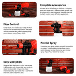 Cordless Handheld Paint Sprayer with Adjustable Spray Options