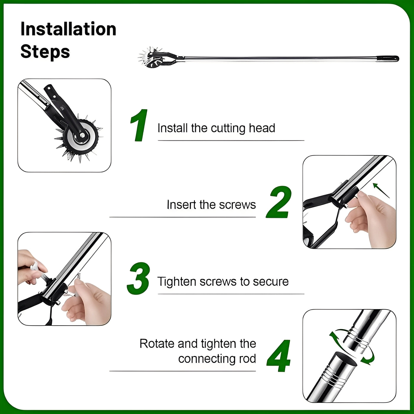 Adjustable lawn edger with roller support