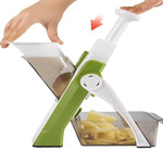 Vegetable Slicer with 5 Interchangeable Blades and Collection Container