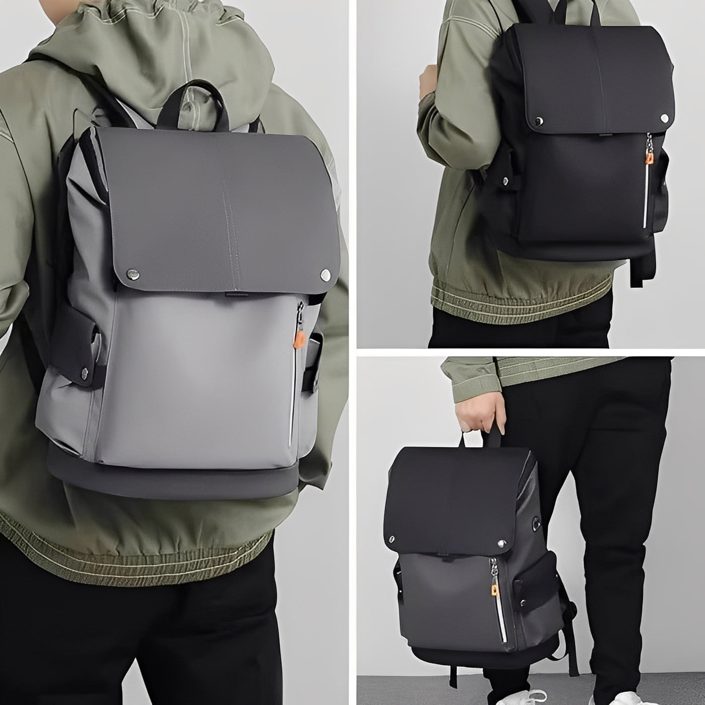 Praktischer Rucksack mit USB-Anschluss und Laptopfach