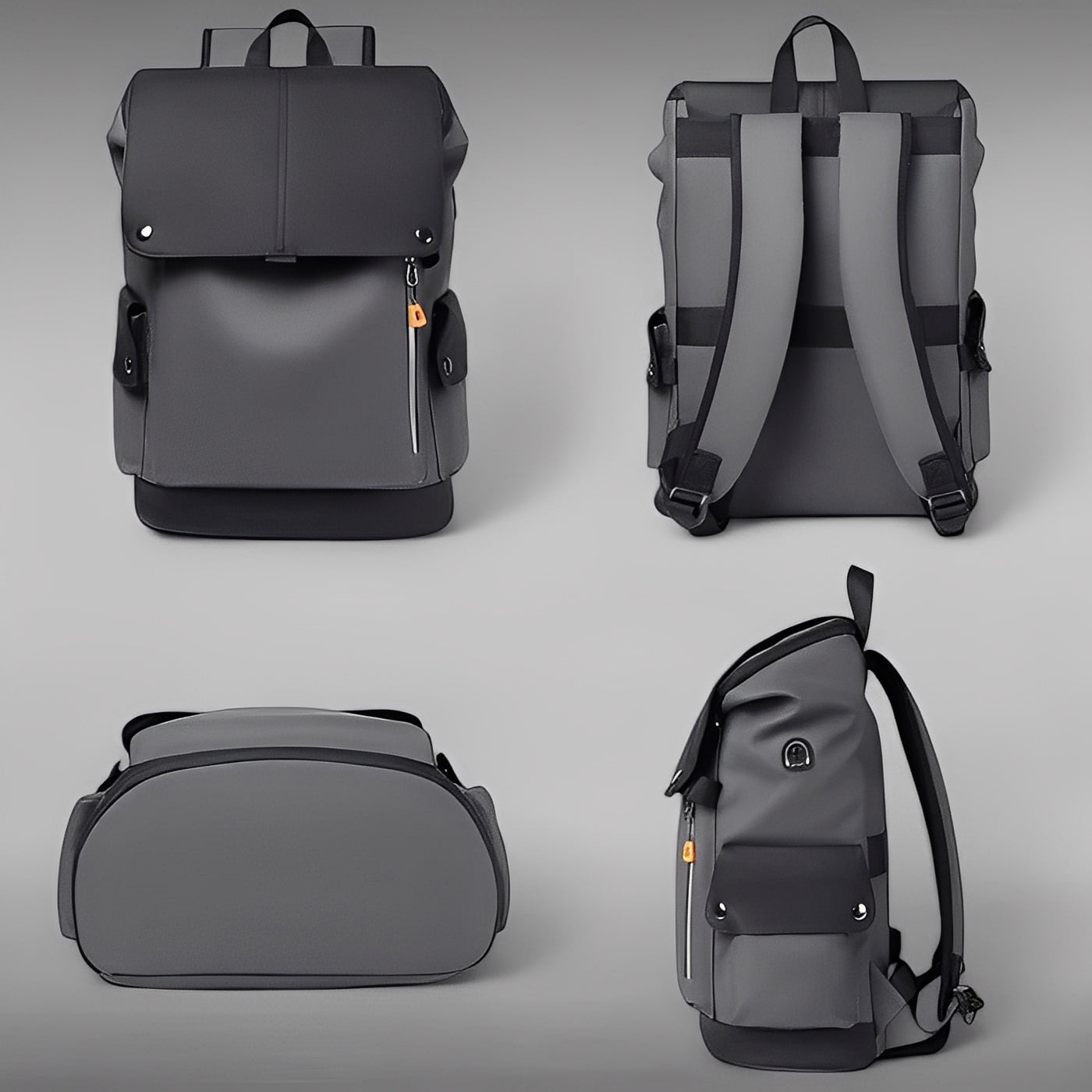 Praktischer Rucksack mit USB-Anschluss und Laptopfach