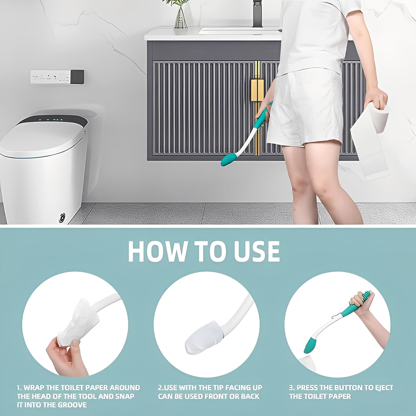 Hygienehilfe mit Verlängerung, 2er Set