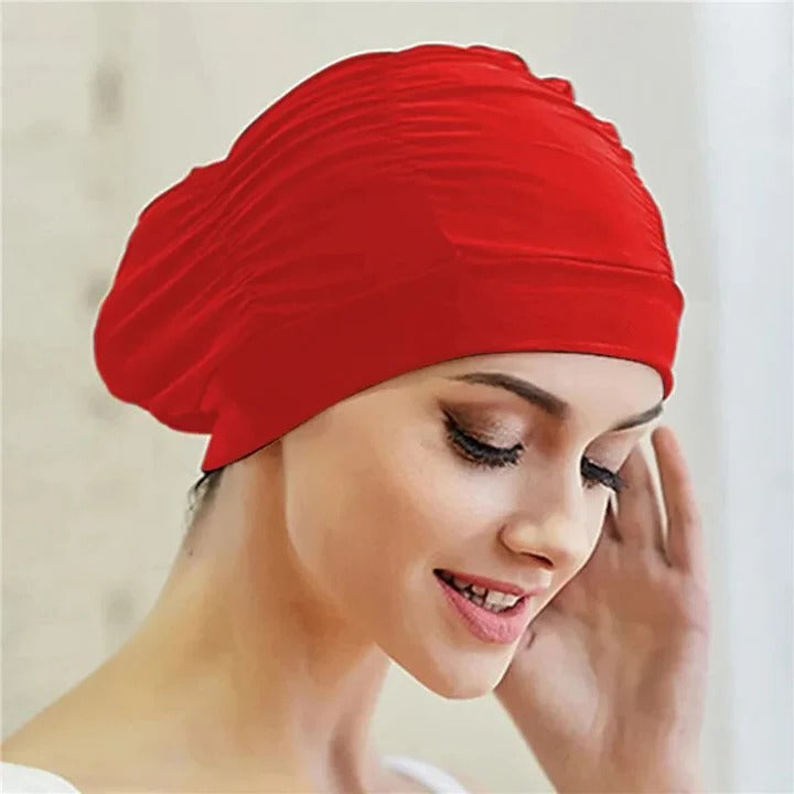 Schwimmhaube mit elegantem Turban-Design für Schwimmer