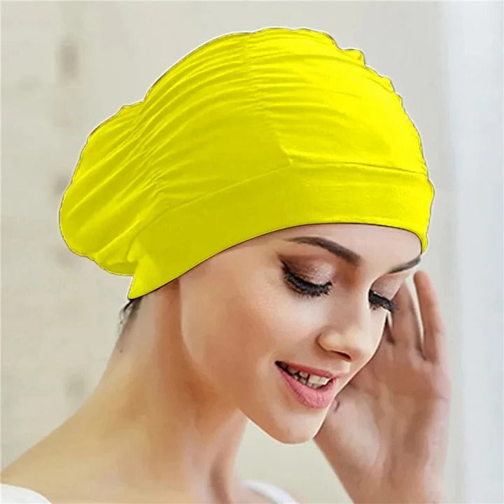 Stylische Schwimmhaube im Turban-Design für Schwimmer