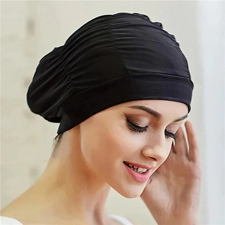 Schwimmhaube mit elegantem Turban-Design für Schwimmer