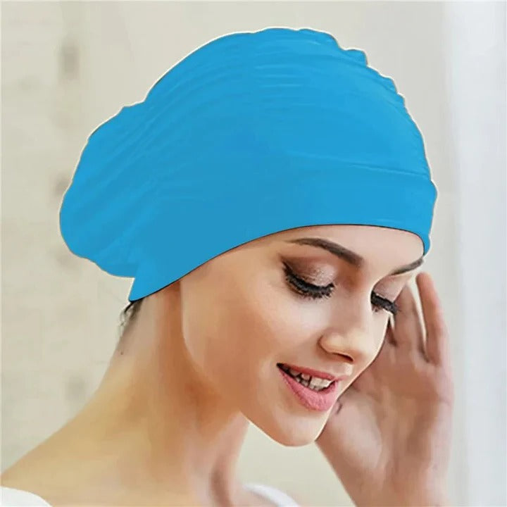 Stylische Schwimmhaube im Turban-Design für Schwimmer