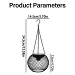 Hanging Solar-Powered Decorative Lantern with Warm LED Light