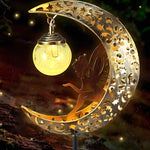 Solar-Powered Garden Light with Decorative Design