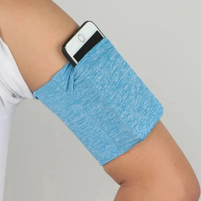 Sportliches Armband mit Verstellbarem Handyfach für Training und Lauf