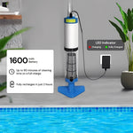 Cordless handheld pool vacuum